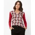 Brax Damen Langarmshirt Style CLARISSA, Rot, Gr. 34