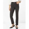 Brax Damen Five-Pocket-Hose Style MARYSHADOW, dunkelgrau, Gr. 50