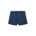 TOM TAILOR Herren Badeshorts mit Logo-Print, blau, Logo Print, Gr. M