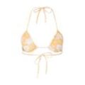 TOM TAILOR Damen Triangle Bikinitop mit Print, gelb, Muster, Gr. 42