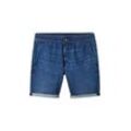 TOM TAILOR DENIM Herren Regular Jeans Shorts, blau, Uni, Gr. XL