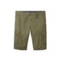 TOM TAILOR Herren Plus - Overknee Shorts, grün, Uni, Gr. 42