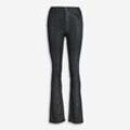 Schwarze Maya Skinny Bootcut Jeans mit Beschichtung