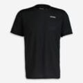 Schwarzes Sport-T-Shirt mit Logodruck