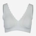 Graues Bralette aus Spitze