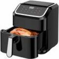 Joeais - Heißluftfritteuse 5.5L xxl Air Fryer Ohne Öl Heizluft Fritteuse LED-Touchscreen, 1600,00 w, Airfryer Einstellbare Zeit/Temperaturregelung 9