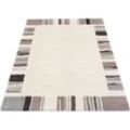 Teppich OCI DIE TEPPICHMARKE "LEXA DIDI", grau (grau, beige), B:140cm H:20mm L:200cm, Polyester, Teppiche, Wohnzimmer