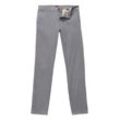 Chinohose BOSS ORANGE "Chino_tapered", Herren, Gr. 34, Länge 32, grau (020_grau), Web, Obermaterial: 97% Baumwolle, 3% Elasthan, unifarben, casual, gerade, unten schmal lang, Hosen, mit BOSS Logo hinten