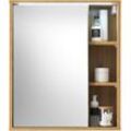 Spiegelschrank BASIC BY BALCULINA "Este", braun (wildeiche), B:60cm H:70cm T:20cm, FSC-zertifizierter Holzwerkstoff, Schränke, LED-Spiegelschrank 60 cm