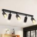 Gbly - led Deckenstrahler Küche Deckenlampe: Schwarz Küchenlampe Modern Deckenleuchte Schwenkbar GU10 Spots 5 Flammig Flurlampe Ihnen Deckenspots für