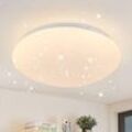 Gbly - Deckenlampe led Deckenleuchte Schlafzimmer - Ø30cm Schlafzimmerlampe Sternenhimmel Badlampe Warmweiß Rund Deckenbeleuchtung 18W Flurlampe IP44