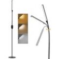 Led Stehlampe Standleuchte Leselampe - 178CM Stehleuchte Dimmbar Büro Standlampe Schlafzimmer Schwarz Modern Touch 9W Lesestehlampe mit Timer und