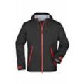 Ultraleichte Softshelljacke Herren JN1098 Gr. 2XL black/red - James&nicholson