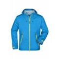 Ultraleichte Softshelljacke Herren JN1098 Gr. 2XL aqua/acid-yellow - James&nicholson