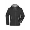 Ultraleichte Softshelljacke Herren JN1098 Gr. 2XL schwarz/silber - James&nicholson