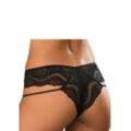 PETITE FLEUR GOLD Tanga schwarz Gr. 32/34 für Damen