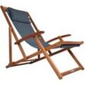 Deuba - casaria® Sonnenliege Holz Wetterfest Klappbar Verstellbar 160kg Belastbar Armlehne Kissen Garten Balkon Liegestuhl Akazie 94x94x60cm versch.