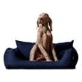 Tierlando NEMO Hundebett Hundesofa S M L Hundekorb Katzenbett 65 80 100cm dunkelblau 65 cm, 20 cm, 50 cm