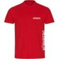 multifanshop Herren T-Shirt - Nürnberg - Brust & Seite - Druck weiß - Männer