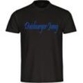 multifanshop® Herren T-Shirt - Duisburg - Duisburger Jung - Druck blau