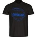 multifanshop® Herren T-Shirt - Duisburg - Meine Fankurve - Druck blau