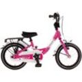 Kinderfahrrad BACHTENKIRCH "14" Baxi - pink" Gr. 21, rosa (pink, weiß, pink), Fahrräder, Kinder, 21cm, 14 Zoll (35,56cm), Alu Kinderfahrrad mit Vollausstattung, erhältlich in 14/16/18 Zoll