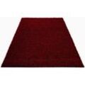 Hochflor-Teppich BRUNO BANANI "Shaggy Soft" Teppiche Gr. B: 200cm, 30mm, L: 290cm, rot (crimson) gewebt, Uni Farben, besonders weich und kuschelig