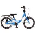 Kinderfahrrad BACHTENKIRCH "16" Baxi - blau" Gr. 22, blau (blau, weiß, blau), Fahrräder, Kinder, 22cm, 16 Zoll (40,64cm), Alu Kinderfahrrad mit Vollausstattung, erhältlich in 14/16/18 Zoll