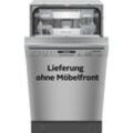 MIELE Unterbaugeschirrspüler "G 5740 SCU SL", C (A-G), silber (silberfarben), B:44,8cm H:80,5cm T:57cm, Geschirrspüler