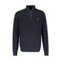 Troyer LERROS "LERROS Stricktroyer für Herren, grob gerippt" Gr. L, blau (classic navy) Herren Pullover