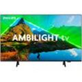 PHILIPS LED-Fernseher, F (A-G), schwarz (mattschwarz), 65, Fernseher, WLAN, Dolby Atmos Sound, Ambilight (3-seitig)