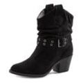 Cowboy Stiefelette LASCANA Gr. 35, schwarz Damen Schuhe Cowboy-Stiefelette Cowboyboots Schlupfboots Cowboy Boots, Western Stiefelette, Ankleboots VEGAN