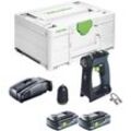 Cxs 18-Basic Akku Bohrschrauber 18 v 40 Nm Brushless + 2x Akku 4,0 Ah + Schnellladegerät + Systainer - Festool