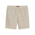 Superdry Bermuda-Shorts Herren Leinen, beige