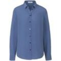 Bluse aus 100% Seide Peter Hahn Seidenreich blau