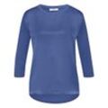 Blusen-Shirt Seide Peter Hahn blau