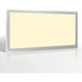 LED Panel 60x30cm 24W Rahmen silbern - Lichtfarbe: Warmweiß 3000K