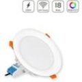 MiBoxer RGB+CCT LED Einbaustrahler rund weiss 18W Ø180mm 2.4GHz WiFi ready FUT06...