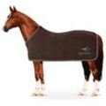 Equinate Abschwitzdecke Springdale aus Polar Fleece mit Widerristpolster und Zierkordeln braun 1,45 m