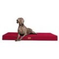 Tierlando ® HUGO BASIC Hundematratze dunkelrot 80 cm, 13 cm, 60 cm