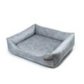 Rexproduct SoftColor luxury dog bed in grau color grau M