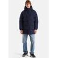 Steppjacke UNITED COLORS OF BENETTON Gr. M, blau (marine) Herren Jacken mit verstellbarer Kapuze