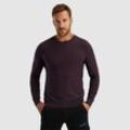 Strickpullover PME LEGEND, Herren, Gr. XXXL, lila (plum perfect), Strick, Obermaterial: 100% Baumwolle, unifarben, casual, regular fit taillenbedeckt, Rundhals, Langarm Rippbündchen, Pullover, mit Logostickerei