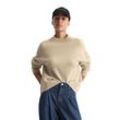 Strickpullover MARC O'POLO DENIM "aus weichem Schurwolle-Mix" Gr. M, beige Damen Pullover