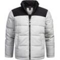 Steppjacke RAGWEAR "Waldess" Gr. L (52), grau (hellgrau) Herren Jacken Gesteppte Outdoorjacke in Woll-Optik