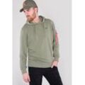 Hoodie ALPHA INDUSTRIES "Alpha Industries Men - Hoodies X-Fit Hoodie" Gr. L, grün (olive) Herren Sweatshirts