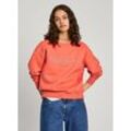 Sweatshirt PEPE JEANS "FRIDA" Gr. L, orange (sunset orange), Damen, Obermaterial: 100% Baumwolle, Sweatshirts