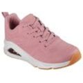 Sneaker SKECHERS "TRES-AIR UNO" Gr. 39, rosa, Damen, Lederimitat, Textil, unifarben, Schuhe, Freizeitschuh, Halbschuh, Schnürschuh mit Air-Cooled Memory Foam