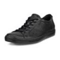 Sneaker ECCO "CLASSIC", Damen, Gr. 42, schwarz, Leder, sportlich, Schuhe, in klassischer Optik, Freizeitschuh, Halbschuh, Schnürschuh