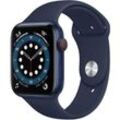 Apple Watch Series 6 (2020) GPS + Cellular 44 mm - Aluminium Blau - Sportarmband Blau